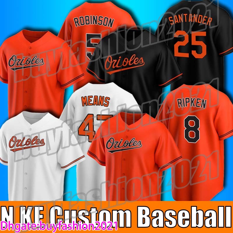 

Orioles 8 Cal Ripken Jersey Baltimores 19 Chris Davis 47 John Means Jerseys Trey Mancini Anthony Santander Jersey Yolmer Sanchez Mullins, Blue;black