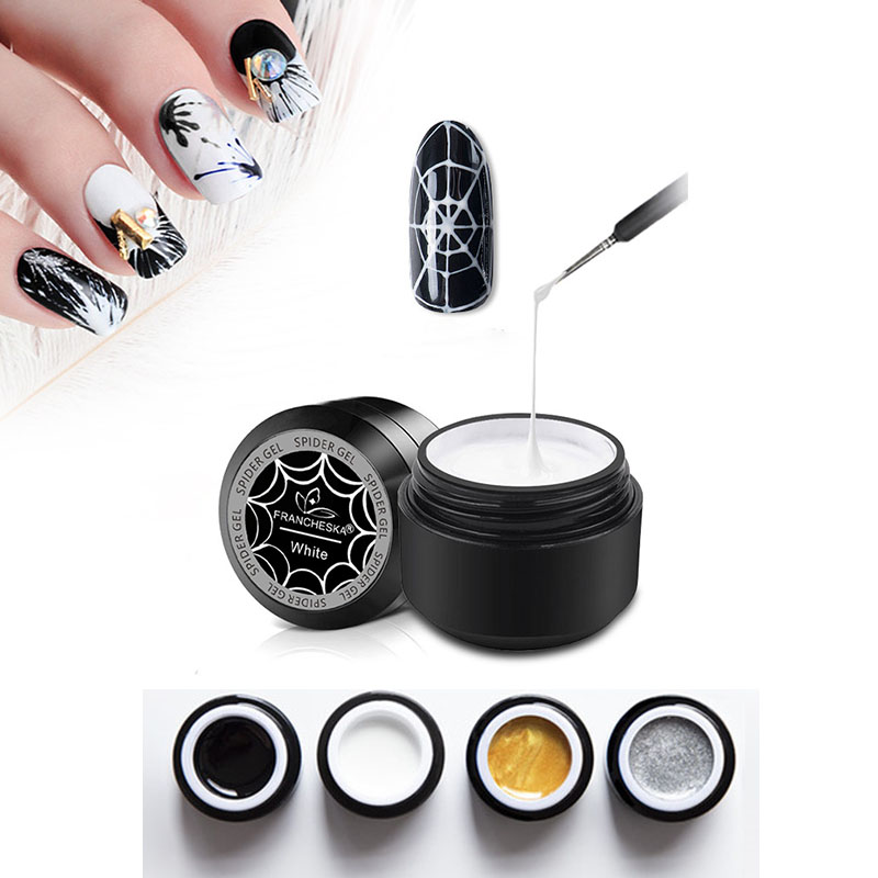 Nail Art Stretch Gel Need UV Lamp Drawing Glue Super Stretch Japan DIY Colors Painted Spider Polish-image-711863899