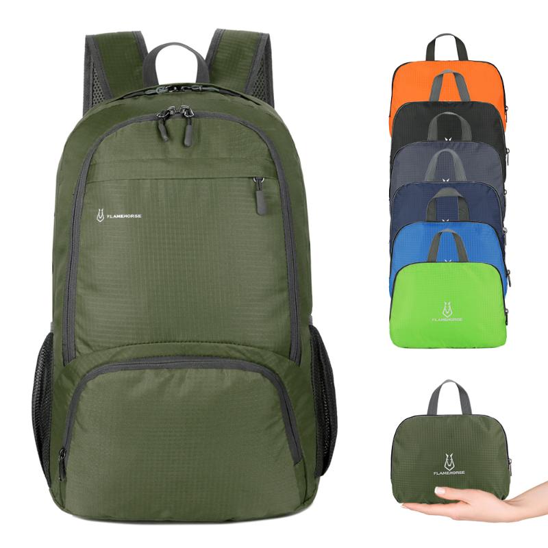 Sacs de plein air Sac à dos pliable léger Sac de sport Hommes Femmes Étanche Packable Voyage Randonnée Daypack