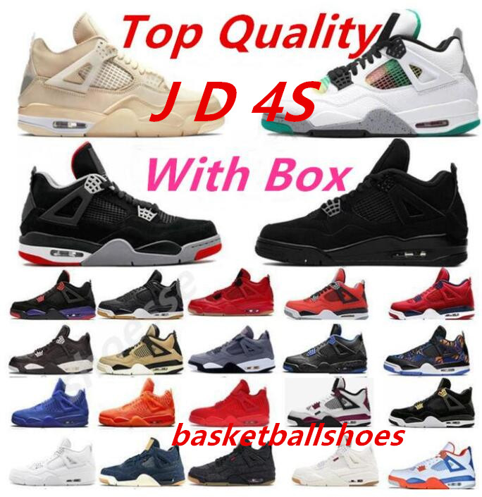 

Andd1y_top High 4s basketball shoes white oreo x sail black cat university blue bred trainers pure metallic purple JORDEN orange pine green MIKE men women sneakers, Customize