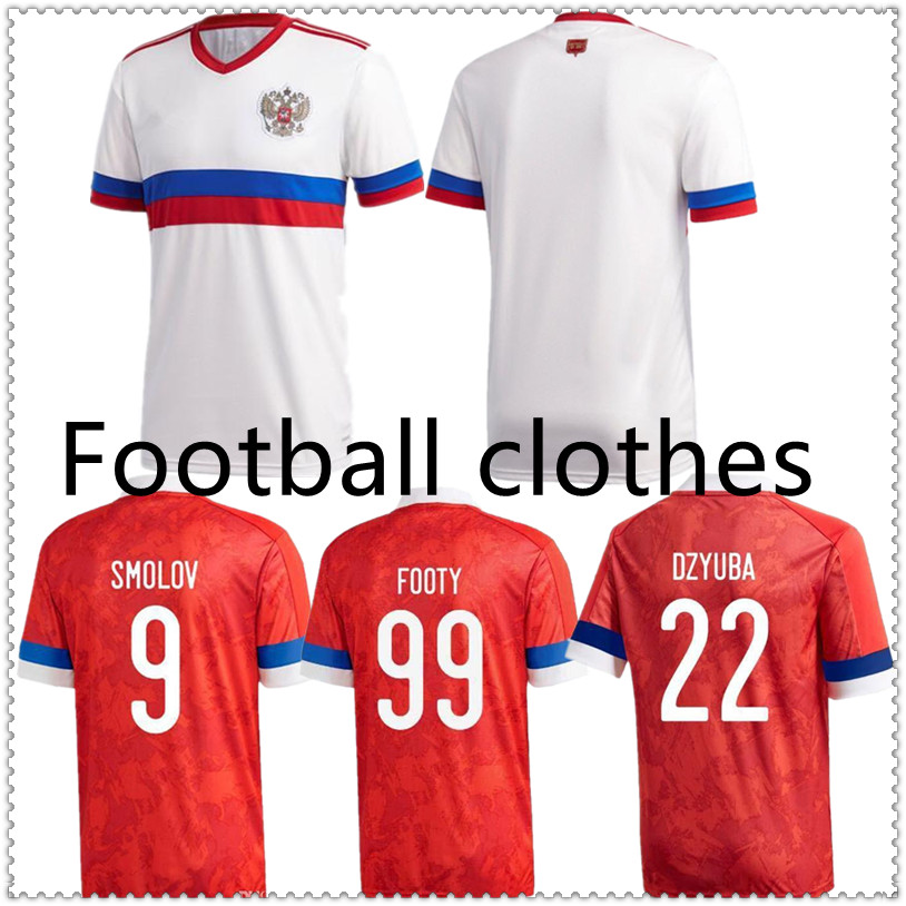 

20/21Player Version Russia Soccer Jerseys Home Away ARSHAVIN MIRANCHUK 18 ZHIRKOV EROKHIN 23 KOMBAROV SMOLOV Football Shirt Men + kids kit, Black;yellow