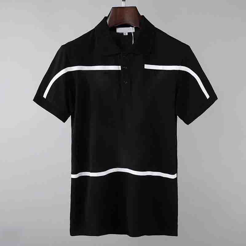 

2021ss Designer Stripe polo shirt t shirts Snake bee floral mens High street fashion horse polos T-shirt men Stylist Tees Size -3XL