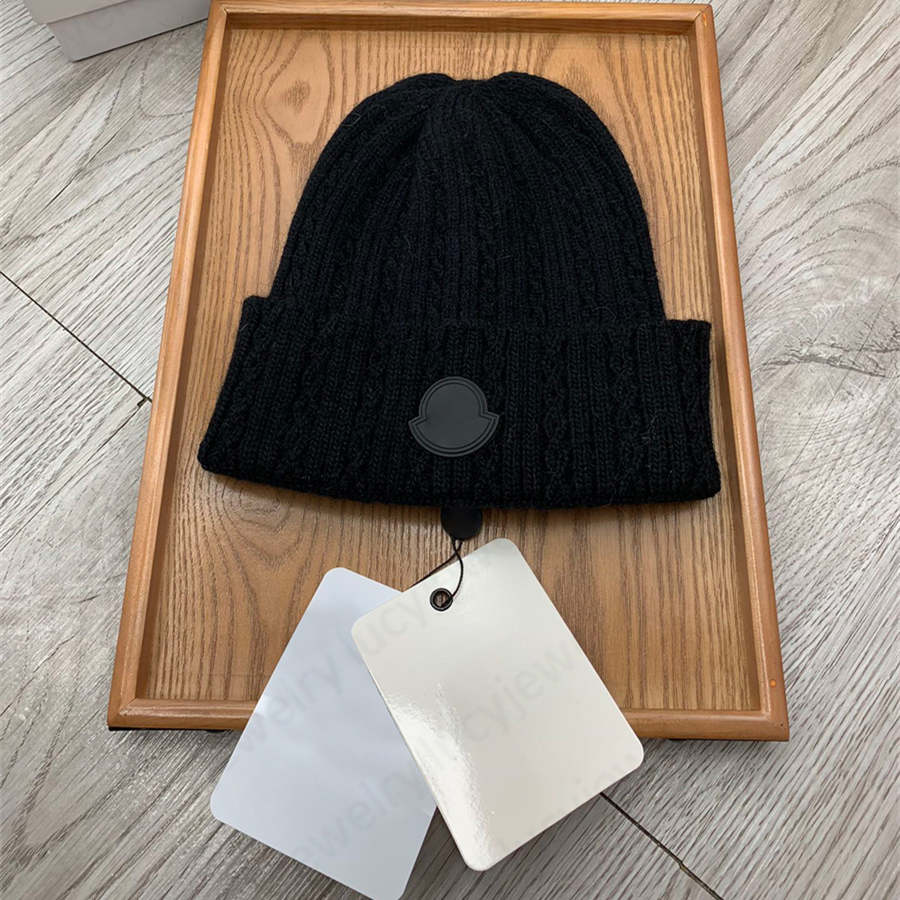 

Designer Skull Caps Fashion Knitted Beanie Cap Good Texture Solid Hat Multicolor Logo Design for Man Woman 11 Colors, C1