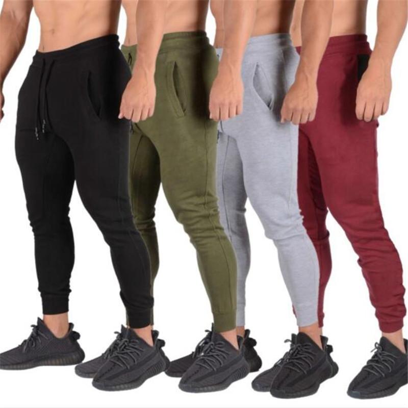 

Men's Pants Autumn Winter Men Joggers Sweatpants Man Outdoor Sports Run Workout Training Trousers Male Gyms Fitness Sportswear Bottoms, Black