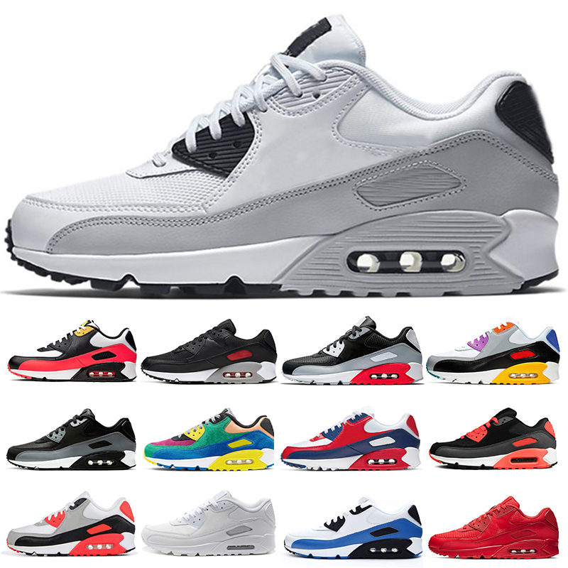 

2021 top 90 Running Shoes Mens Womens Worldwide Viotech UNDFTD Infrared Excee Chlorine Blue Mixtape Sneakers Premium 90s Trainers Size 36-46