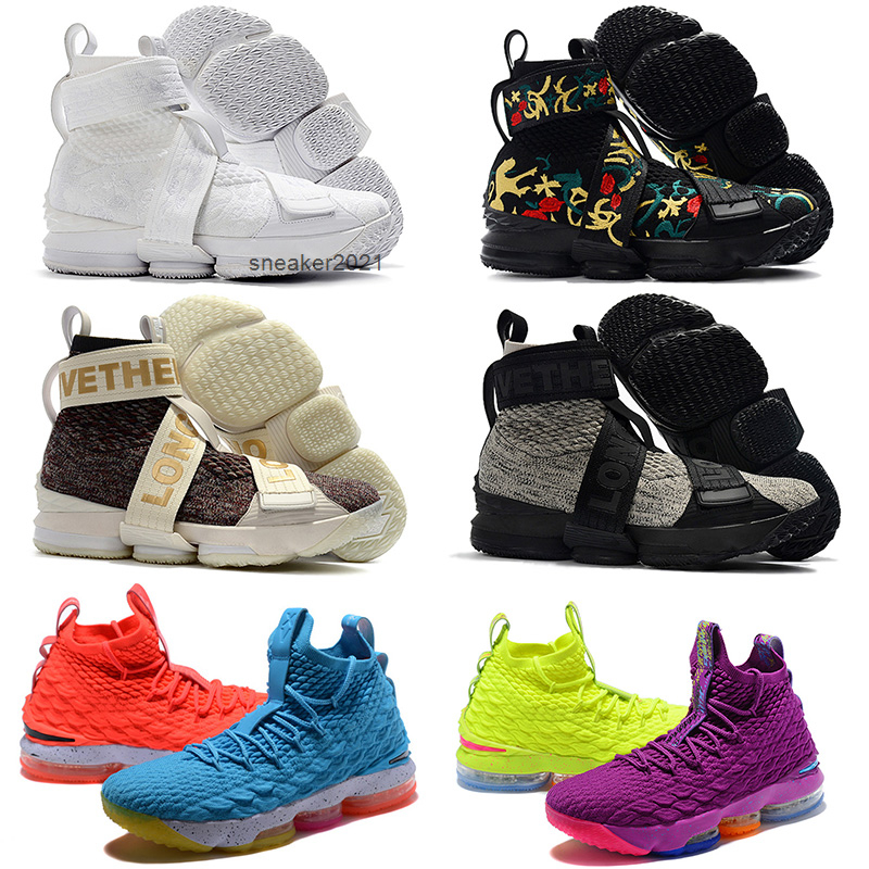 

Black 15 Mesh surface XV PE 15S Men women White Ghost Ashes Basketball Shoes Red training Sneakers 40-46, As photo 1