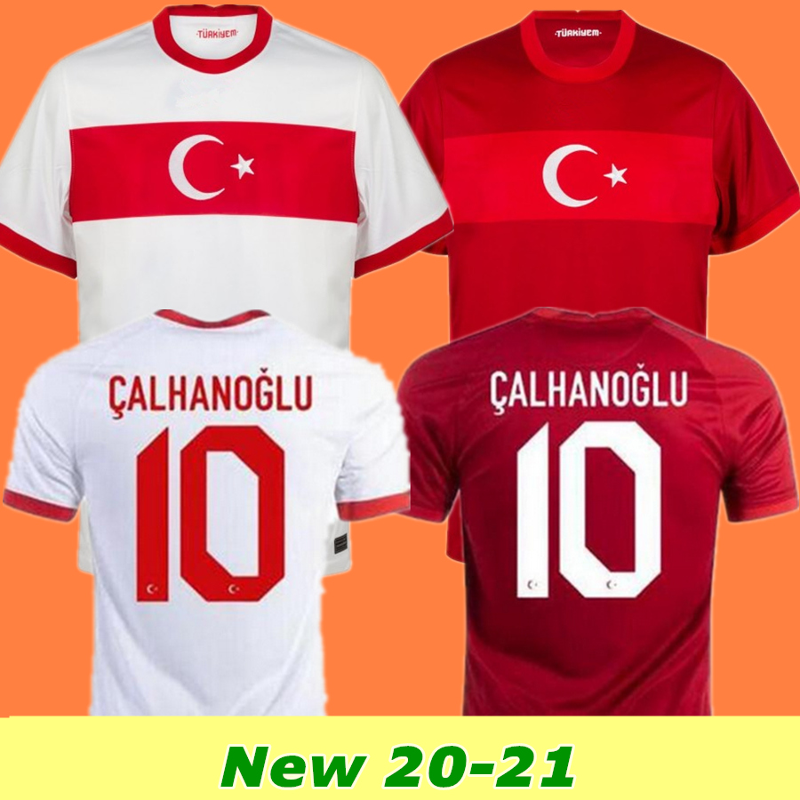 

2021 Turkey National Team Mens Soccer Jerseys CELIK DEMIRAL OZAN KABAK CALHANOGLU YAZICI Home Away Football Shirts Uniforms, Black;yellow