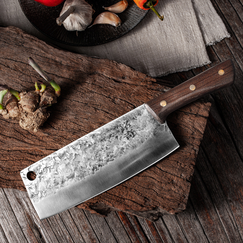 

CHUN Hand Forging Kitchen Knife Professiona Shredded Meat Vegetabes Sice Traditiona abor-saving Knives Sharp Nakiri Ceaver