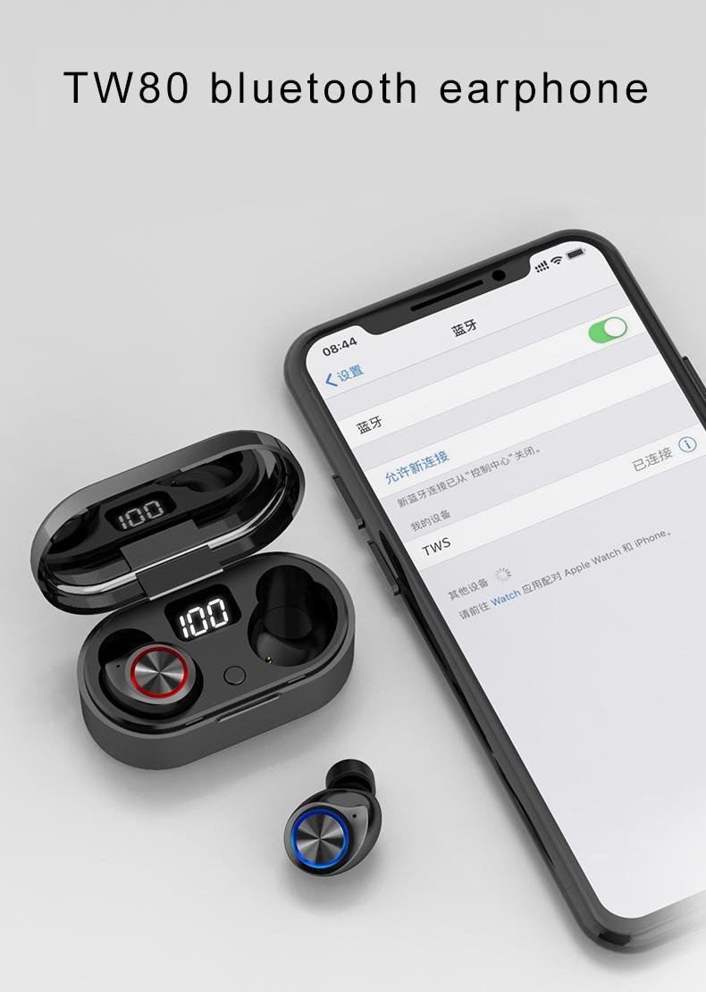 

TWS Earphones Bluetooth Gps Rename Headphone Earbuds VIP Customer Designate Products order link balance payment Extra Fee, White