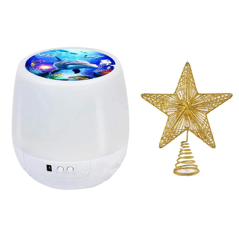 Humidifiers 1 Pcs Children 'S Room Projector Night Light &amp; Christmas Tree LED Star For Home, Battery Operated-image-721071360