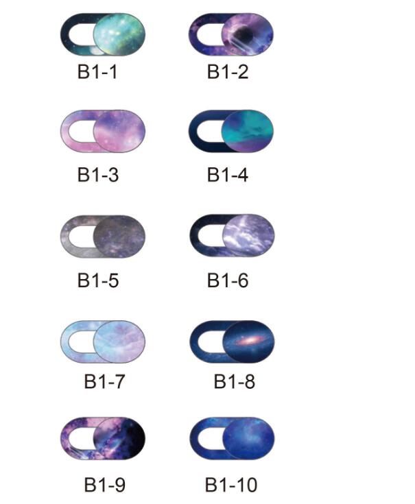 

Securities Starry Sky Pattern WebCam Camera Cover Laptop Stickers for Laptops Macbook Smart Phone Privacy Protection Shutter Slider Sticke