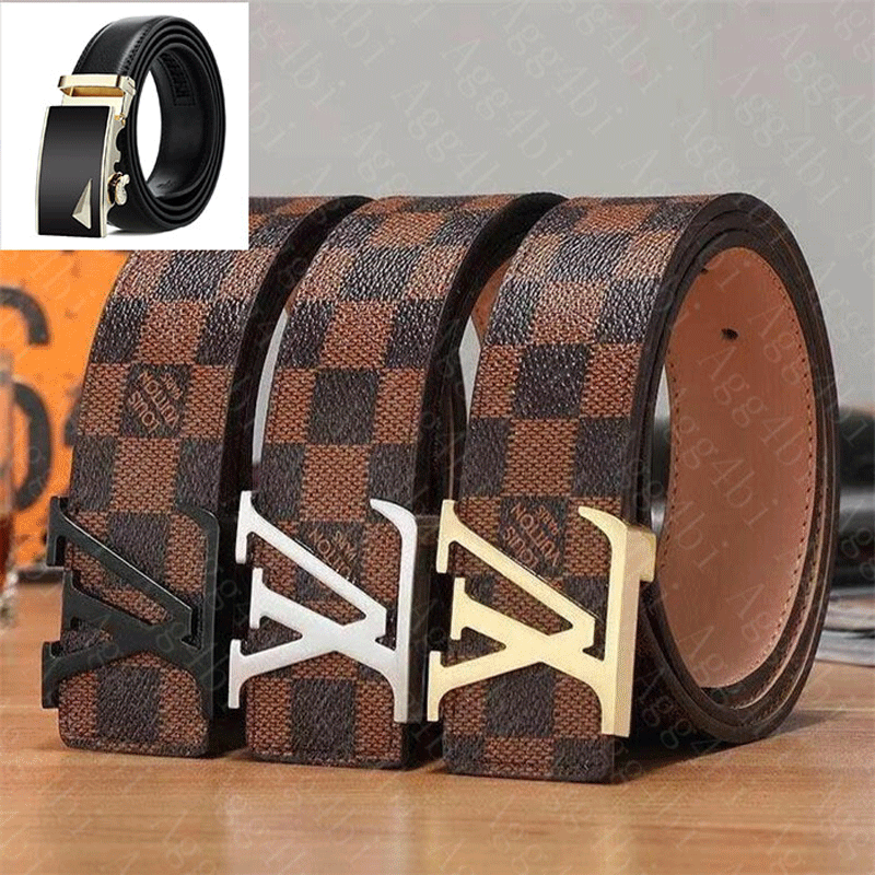 

2022 Styles Fashion buckle genuine leather belt Width 3.8cm Highly Quality with Box designer ucci women mens belts, Black;brown