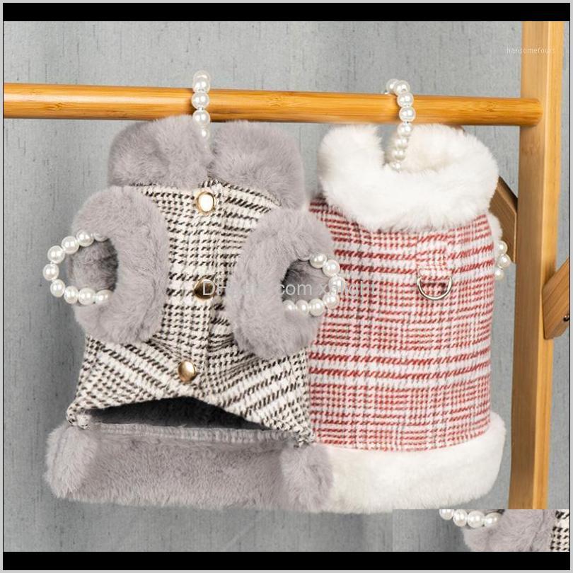 

Apparel Supplies Home & Garden Drop Delivery 2021 Pet Warm Jacket For Small Dogs Winter Coat With Fur Cat Clothes Windbreaker Parker Outfit D