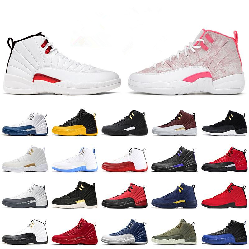 

Mens Basketball Shoes Jumpman 12 Twist 12s Arctic Punch Pink Womens Trainers Sneakers Casual Reverse Flu Game Dark Men Concord University Gold Fiba