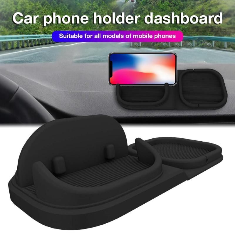 

Cell Phone Mounts & Holders High Quality Car Holder Mount Silicone Pad Mat Black Slip Resistant Desk Stand For Mobile Phones GPS Devices