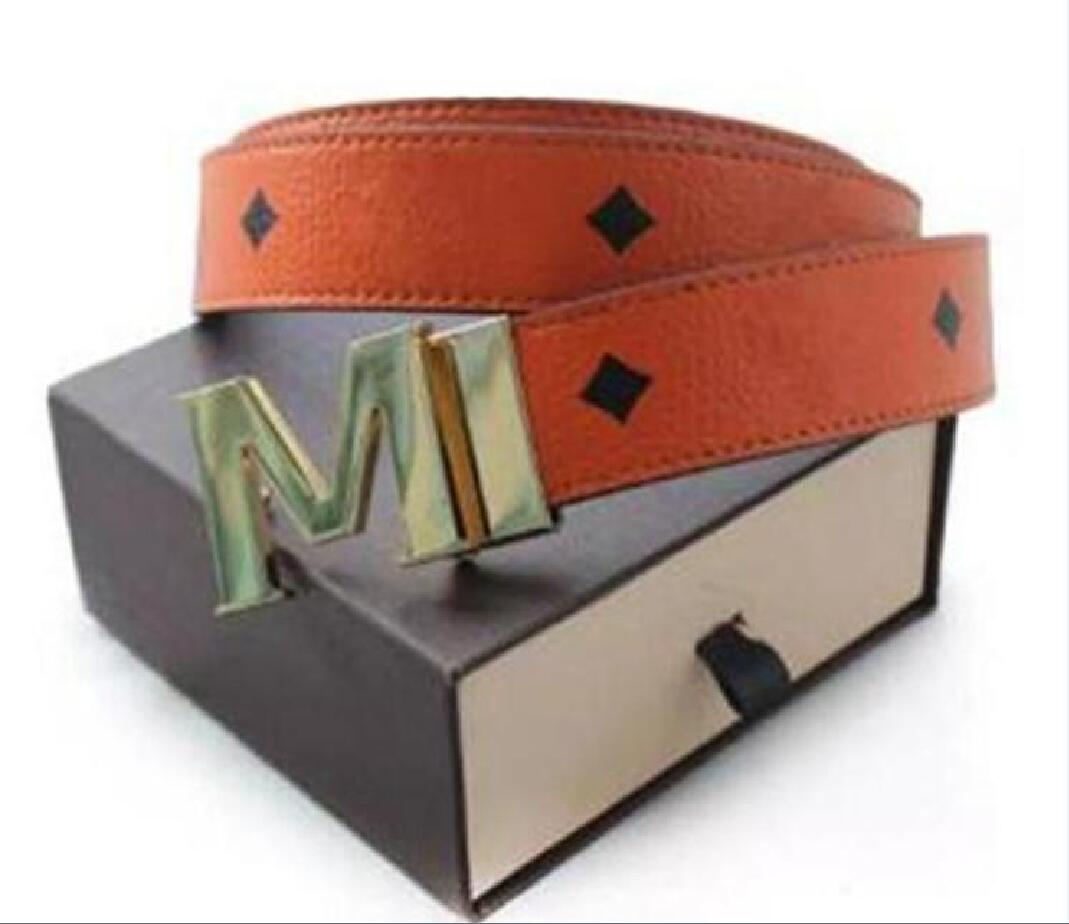 

Fashion MM buckle genuine leather belt Width 3.2cm 20 Styles Highly Quality wITH designer men women mens belts, Black;brown