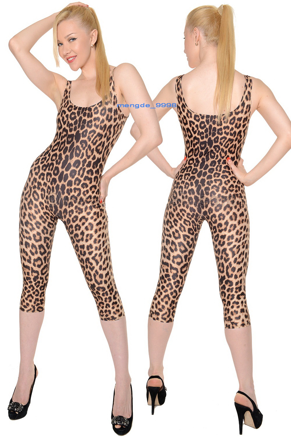 Sexy Women Leopard Print Bodysuit Yoga Costumes Unisex Lycra Spandex Catsuit Costume Halloween Party Fancy Dress Cosplay Suit M065-image-402508061