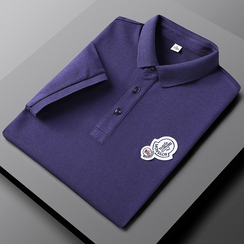 

Luxury T-shirts 2021 Summer Fashion Trend Short Sleeve T-shirt Cotton Thin Busins Lapel Men's Polo Men's Shirt, White