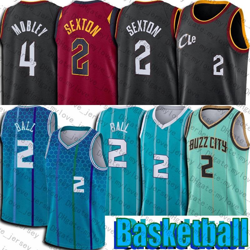 

2 LaMelo Ball Jersey Basketball Collin Evan Sexton Mobley Jerseys Gordon 20 Hayward City 2022 75th Anniversary Shirts