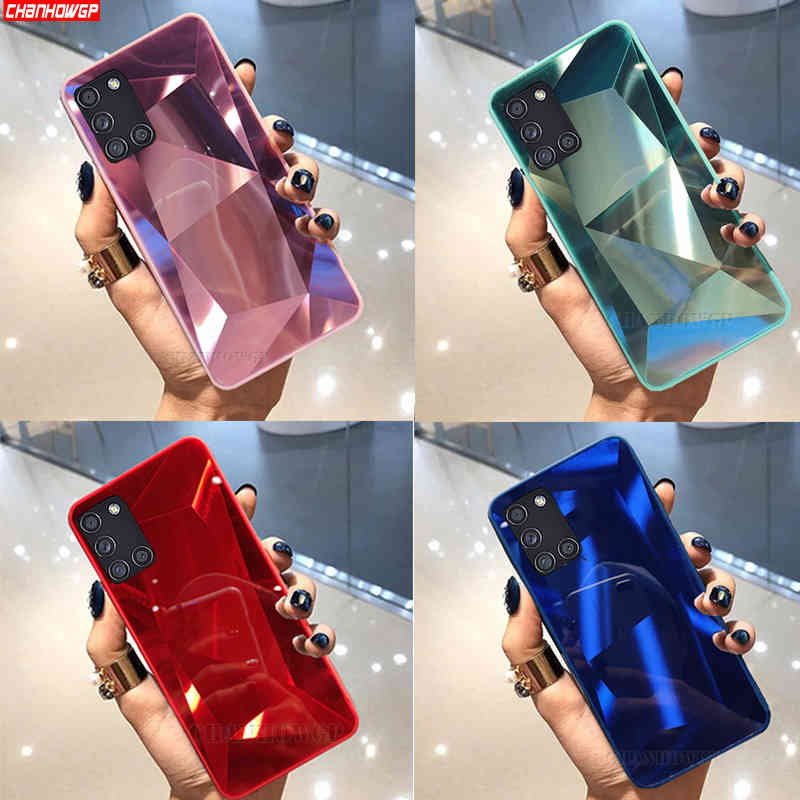 

Diamond Mirror Case For Samsung Galaxy A21S A51 A71 A01 A11 A31 A41 A70 A50 A30 A40 A20 A10 S20 FE S10 Note 20 Ultra Soft Cover