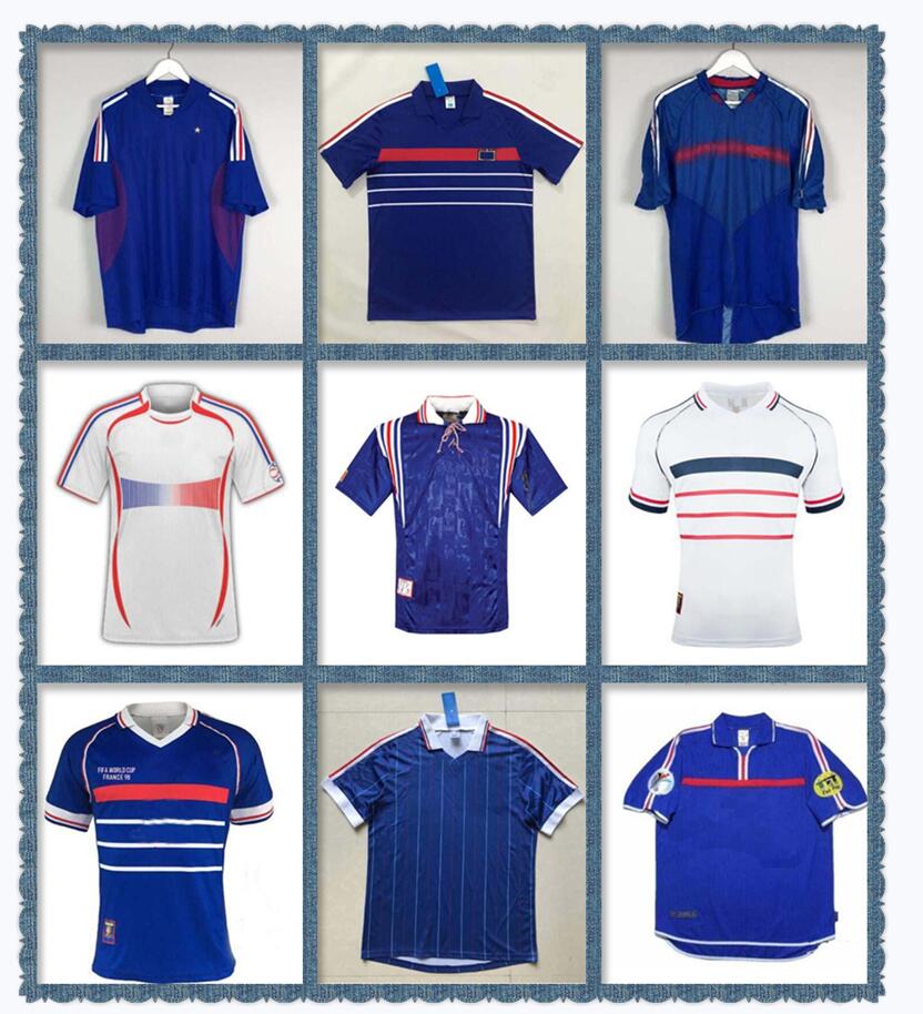 

1998 RETRO 2002 ZIDANE HENRY FRANCE soccer jerseys 1996 2004 Football 1984 shirt Trezeguet 1982 Deschamps 2000 Pires Maillot de footbal, Yellow