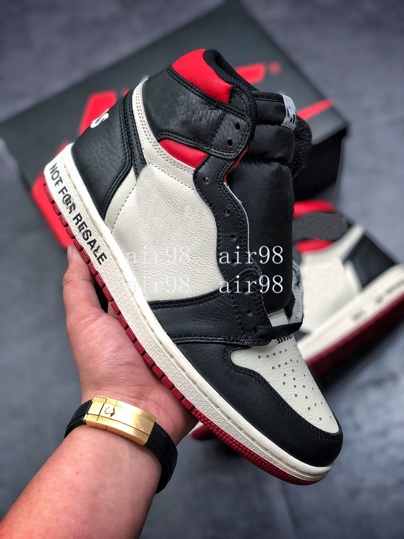 

2021 NRG Not For Resale 1 High Basketball Shoes Jumpman 1s Sail Black Varsity Red Outdoors Sports Sneakers Mens Womens Designer Trainers