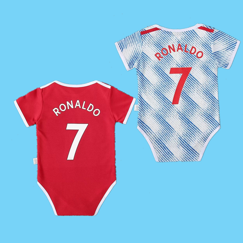 

Infant Kit 21/22 #7 RONALDO#25 SANCHO Home Soccer Jersey #10 RASHFORD #18 B.FERNANDES Baby Soccer Shirt Away Football Uniforms #6 POGBA #11, 21/22 home
