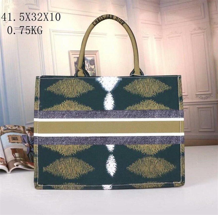 

Woman Handbag bags ladies large-capacity book tote Designer fashion retro canvas fashion Print Imitation embroidery Multicolor Single pattern bag, B9