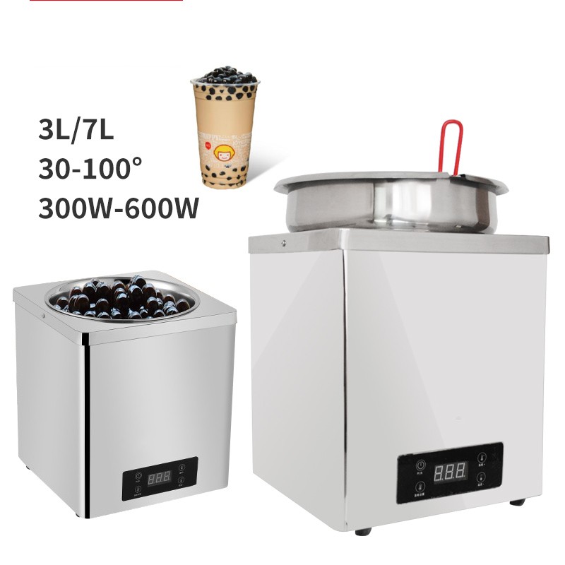 

Pearl warmer Boba Insulation pot 7L for milk tea shop Stainless steel Food warmer machine.