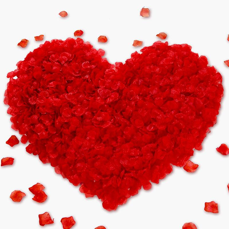 

Decorative Flowers & Wreaths 1000pcs Wedding Supplies Artificial Rose Petals Arrangement Hand-Spreading-Petals Wedding-Room Bed Decoration R