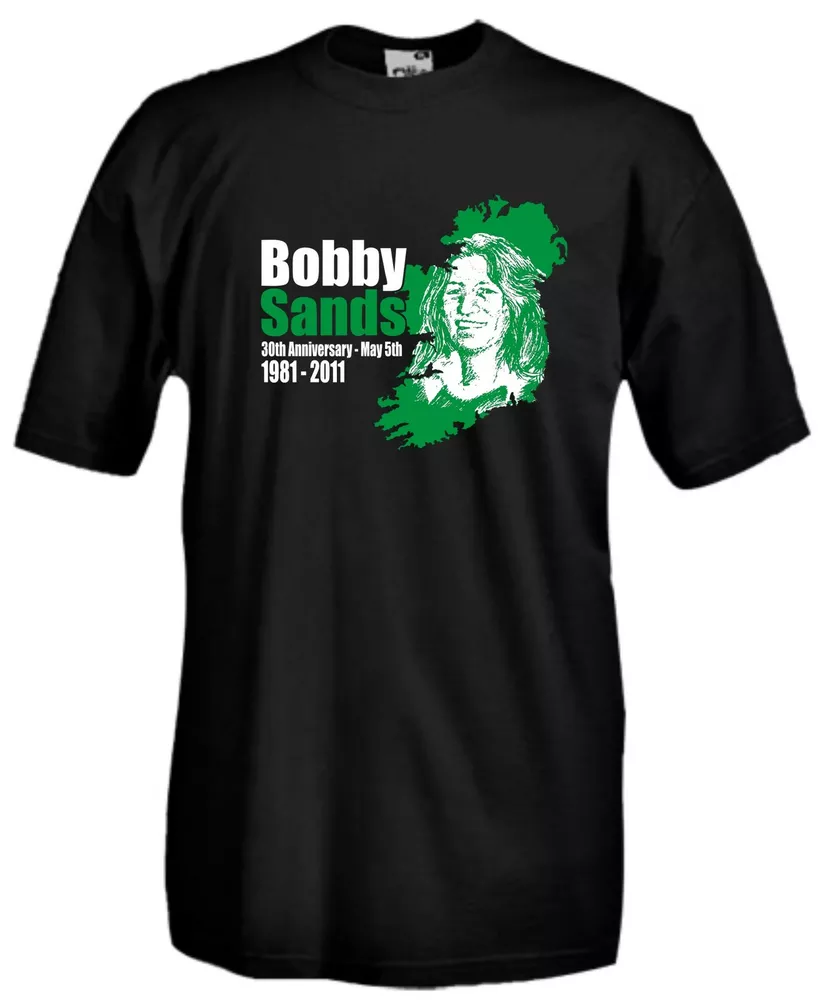 

Jersey Bobby Sands E18 Anniversary Irish Independent REAN T-Shirt Cotton, Mainly pictures