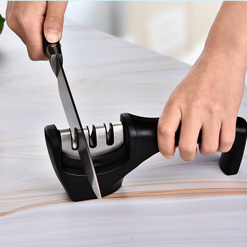 

Knife Sharpener 3 Stages Professional Kitchen Sharpening Stone Grinder knives Whetstone Tungsten Diamond Ceramic Tool