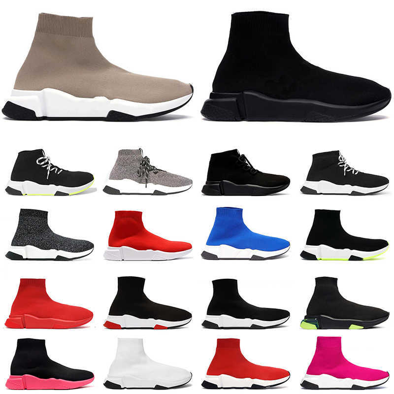 

2021 Arrival Sock Designer Shoes Mens Womens Platform Luxurys Designers Sneakers Beige Black Graffiti Socks Booties Casual Flats Trainers