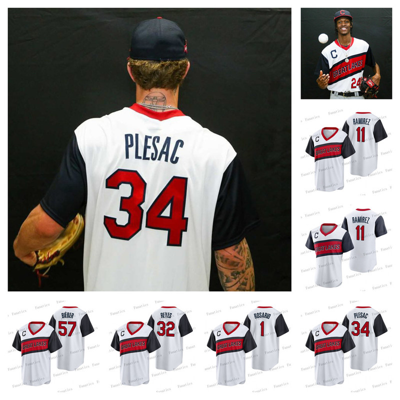 

Great Lakes Indians 2021-22 Little League Classic Jersey Triston McKenzie Shane Bieber Jose Ramirez Rosario Bradley Zimmer Franmil Reyes Austin Hedges Ramos, Kids /coolbase/red