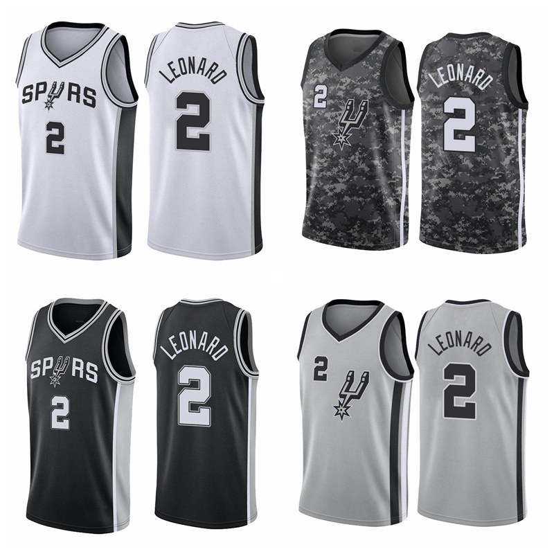 

San Antonio Spurs MEN Kawhi Leonard 2017-18 Association White Basketball Jersey