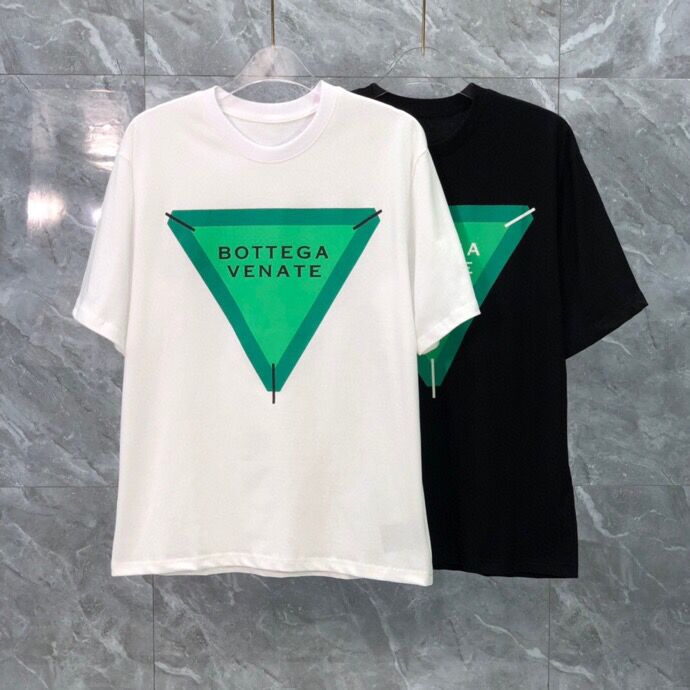 

2022ss early spring new high-grade cotton printed T-shirt round neck stitching pullover short sleeves Size: ~xxxl Color: black and white j853h