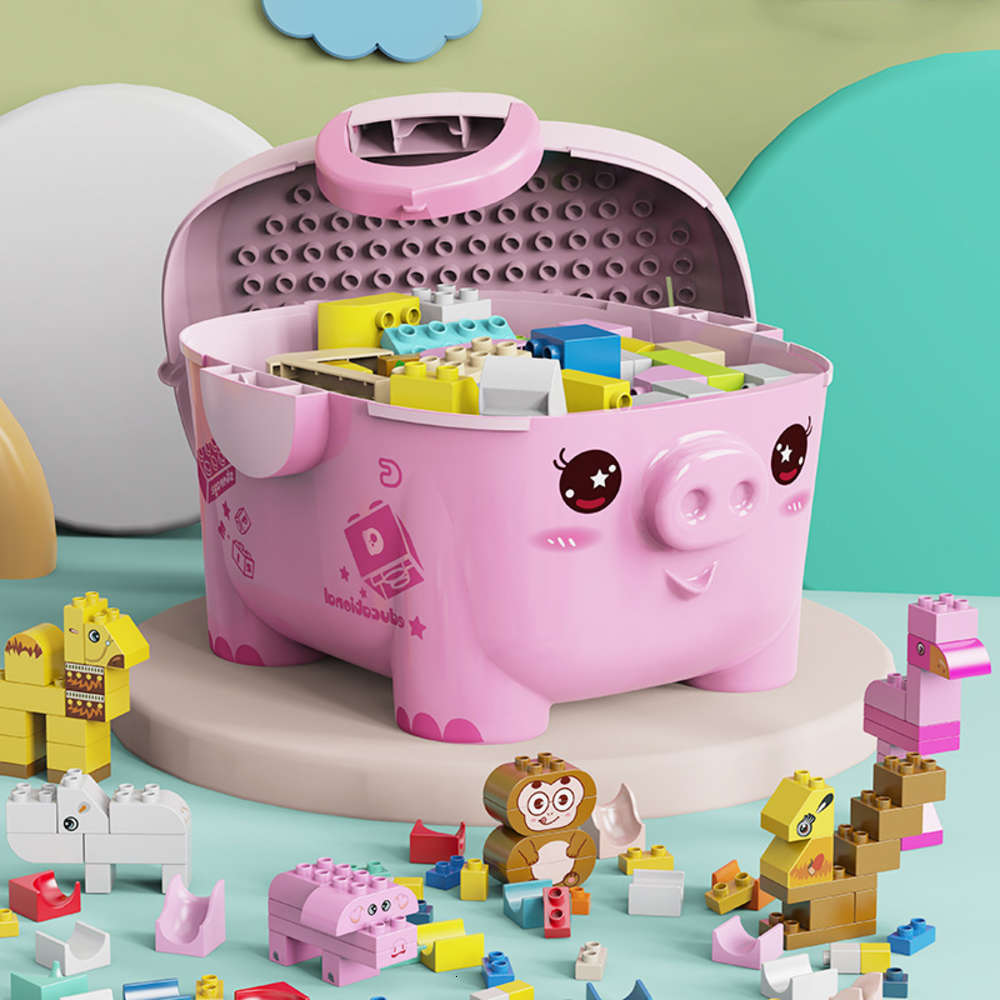 

Assembled toys Building block stool compatible with LEGO large particle storage box