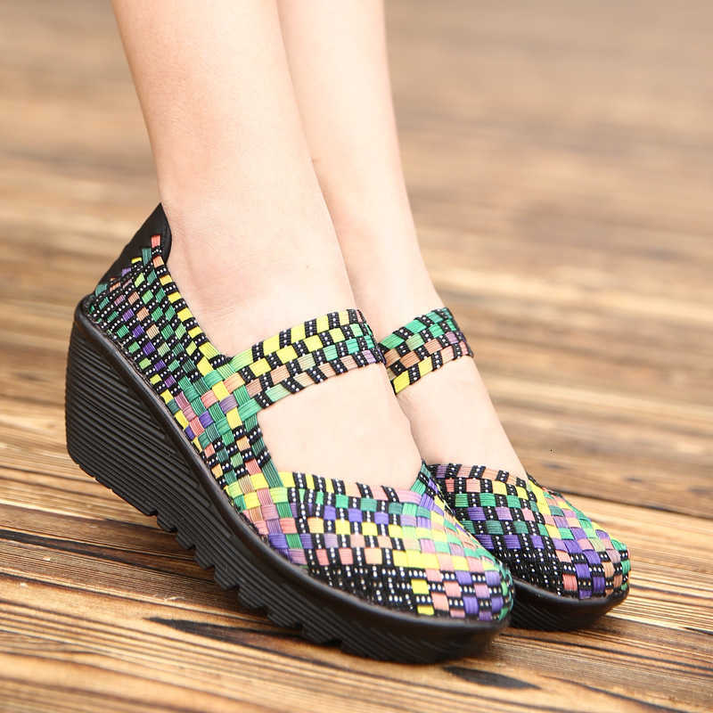 Dress Shoes Women Casual Summer Breathable Handmade Woven Fashion Comfortable LightWeight Wovening 889W U8RV