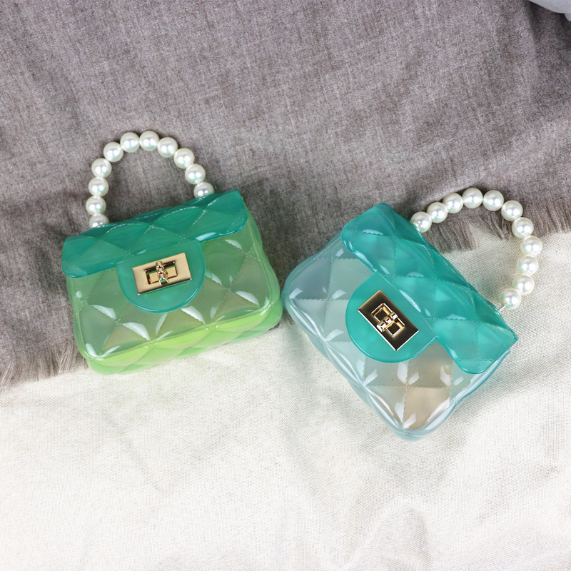 

Kids Purses and Handbags Mini Crossbody Cute PVC Transparent Jelly Coin Wallet Women Girls Clear Hand Bags Tote Purse