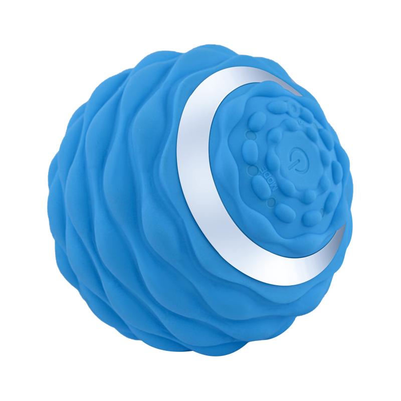 Elektrisk massage boll yoga 4-hastighet vibrerande USB-uppladdningsbara rullträning fitness skumbollar