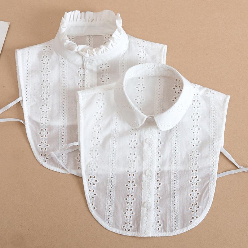 

Bow Ties Elegant Fake Collar Shirt For Women Formal Suit False Lapel Detachable Female Removable Half Tie