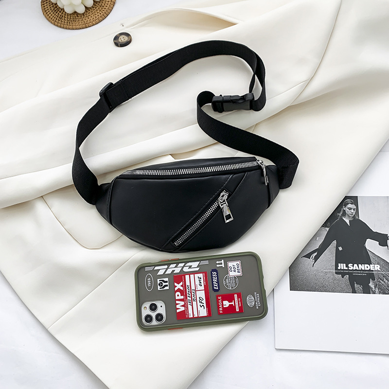 

Luxurys Swaist Women Phone Pu Mobile New Chest 2021ins Fashion Zipper Waist Bag