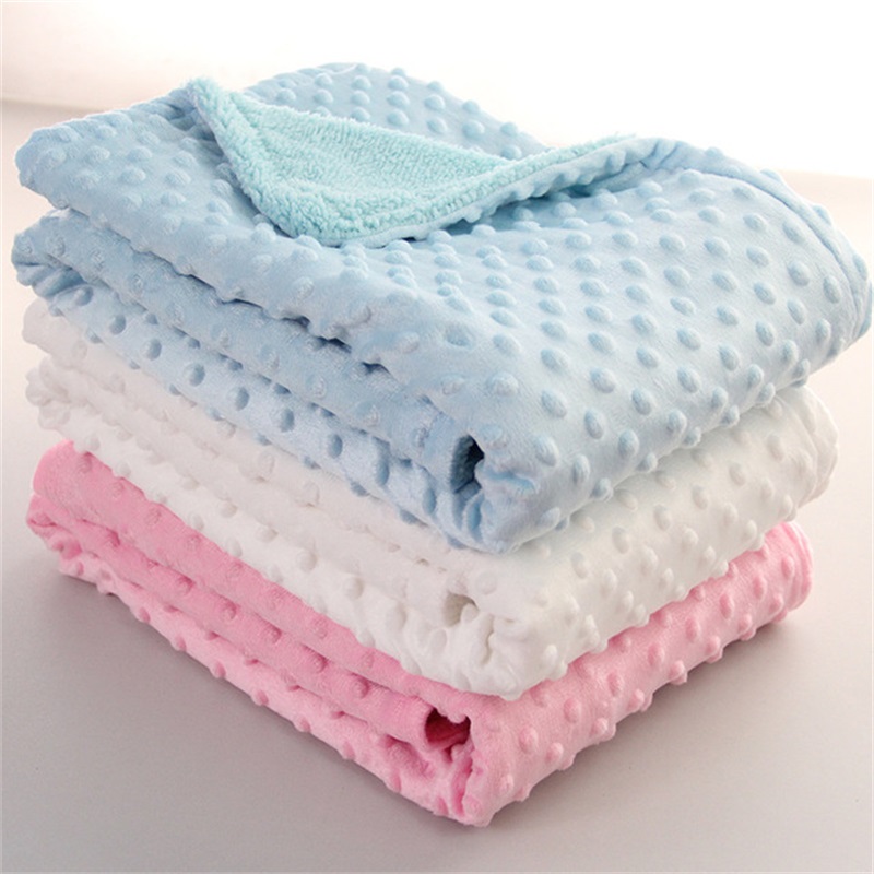 

Baby Blanket & Swaddling Newborn Thermal Soft Fleece Blanket Winter Solid Bedding Set Cotton Quilt Infant Bedding Swaddle Wrap 1119 V2, Pink