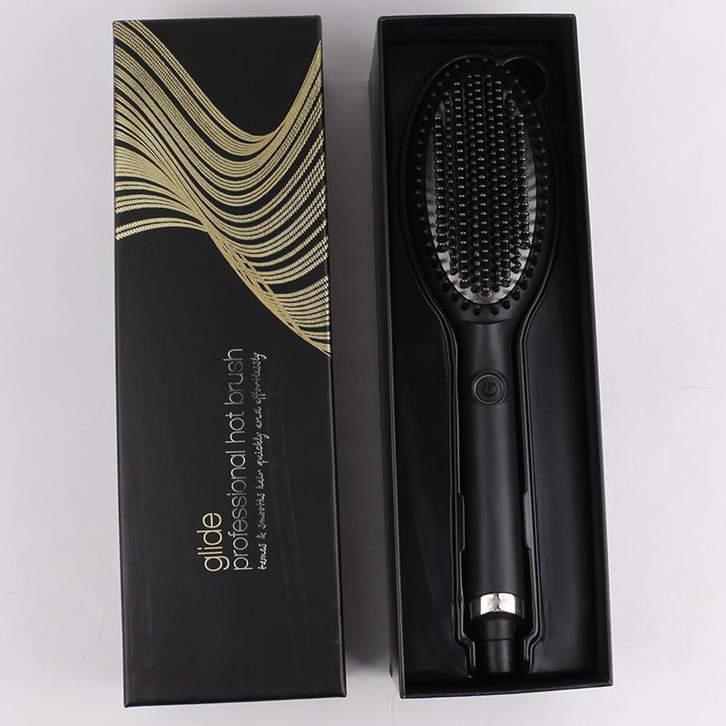 

2021 Glide Hot Hair Brush One Step Dryer Styler Volumizer Multi-functional Straightening Curly with Negative Ions