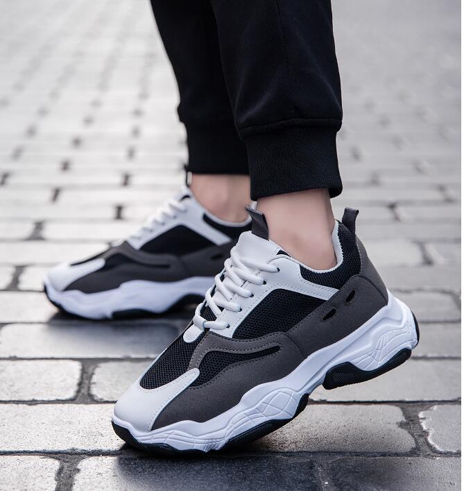 

men shoes casual breathable sports for spring summer autumn winter fashion male good quality top service discount Comfortable Sports Sneakers show you low price, Black + grey