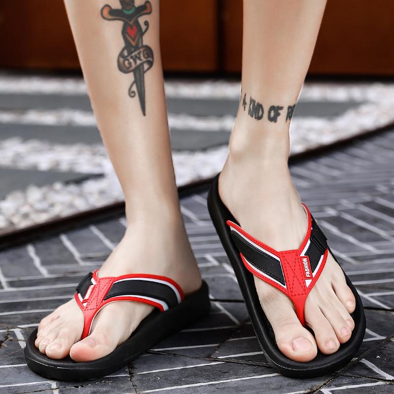

Slippers 2021 Men Flip-flops Summer Antiskid Waterproof Sandals Male Casual Lightweight EVA Beach Shoes Pinch, Blue