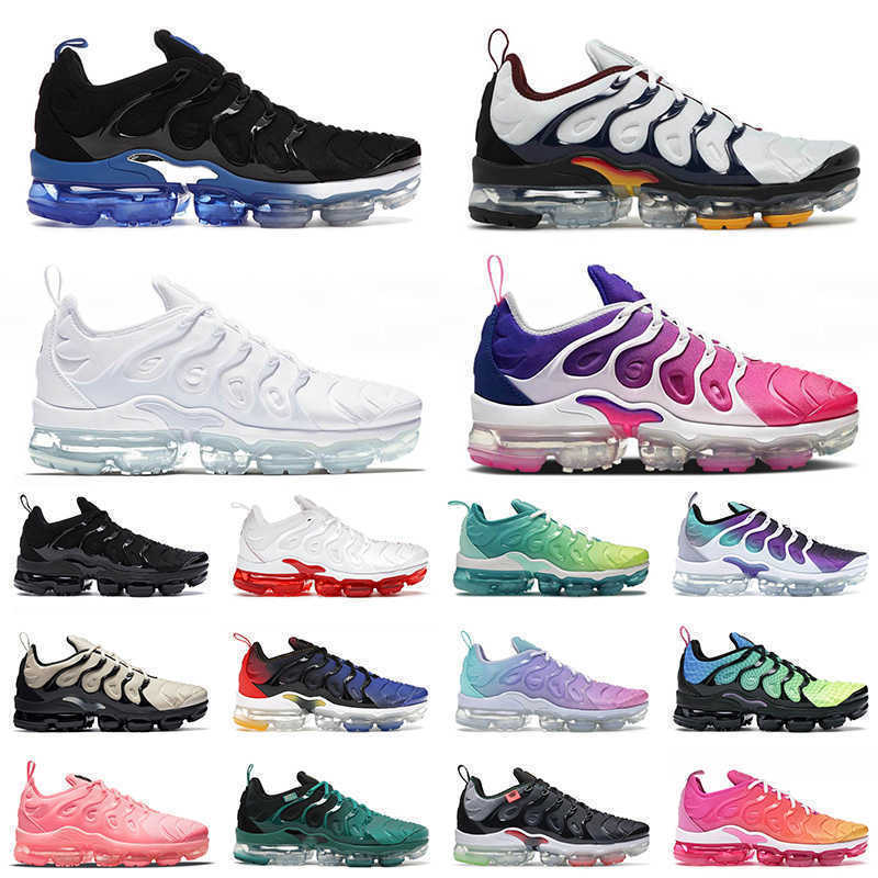 

2021 Tn Plus SIZE 13 Men Women Running Shoes All White Black Royal Platinum Midnight Navy Tns fashion Outdoor Trainers Sneakers EUR 36-47, C46 black royal 36-47