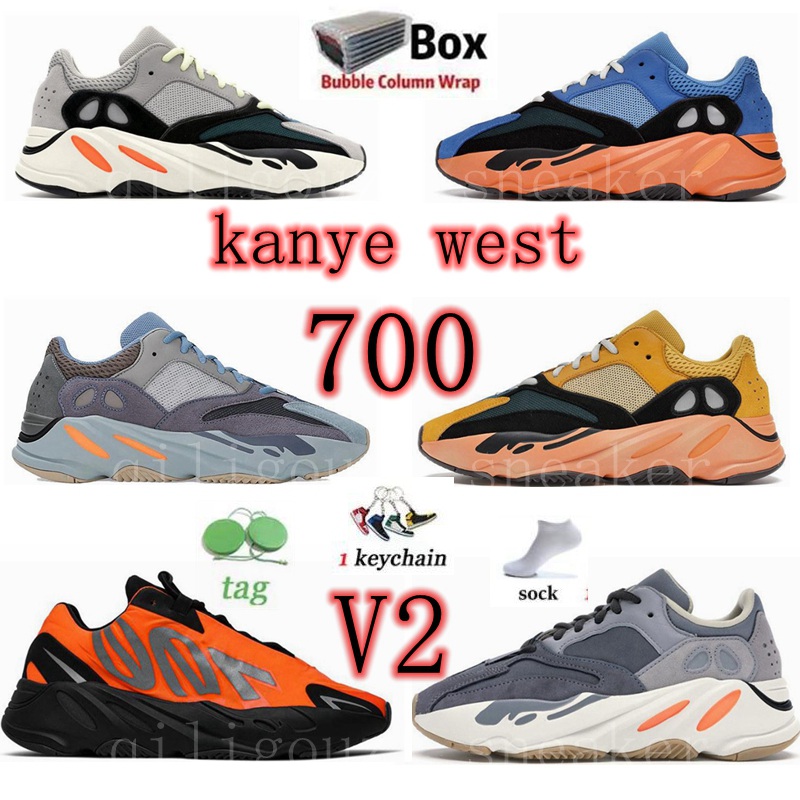 

Kanye West Yeezys 700 V2 Yeezy Men Running Shoes Static Reflective 3M Cream Sun Bright Blue Vanta Mauve Inertia Azael Azareth Tephra women mens sneakers Size 36-46