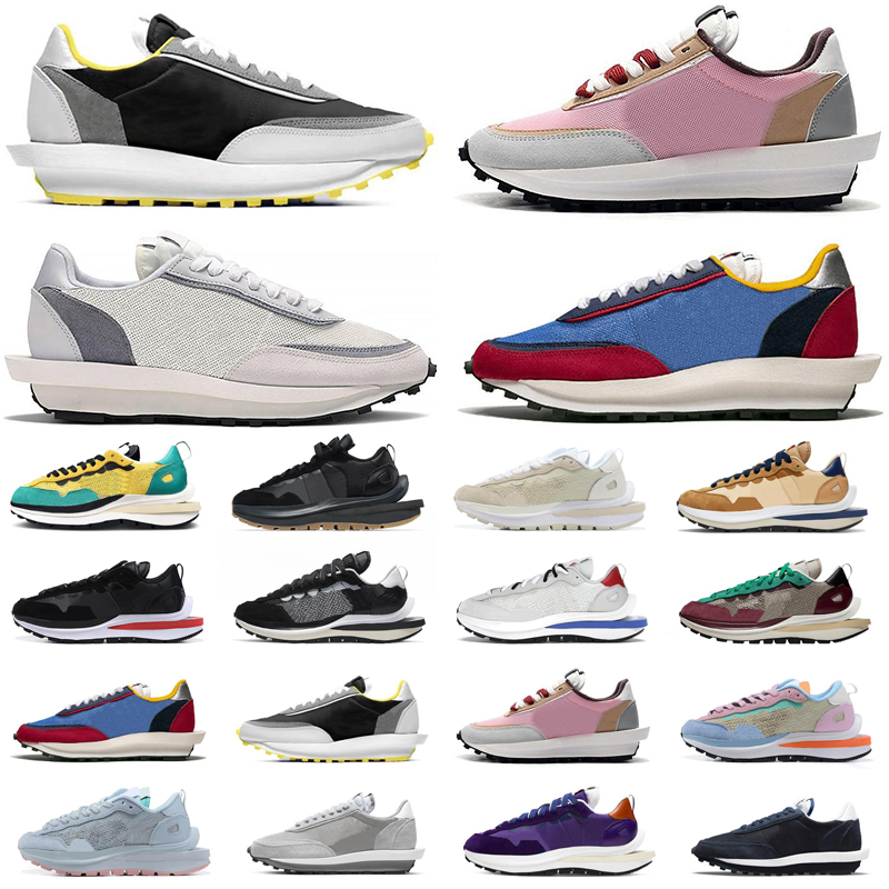 

waffle vaporwaffle mens casual shoes Pine Green Blue White Bright Citron men women trainers sports sneakers, #2
