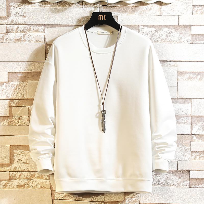 

Men's Hoodies & Sweatshirts 2021 Solid Color Black Sweatshirt Spring Autumn Hoody Casual Streetwear Clothes, W5900 d